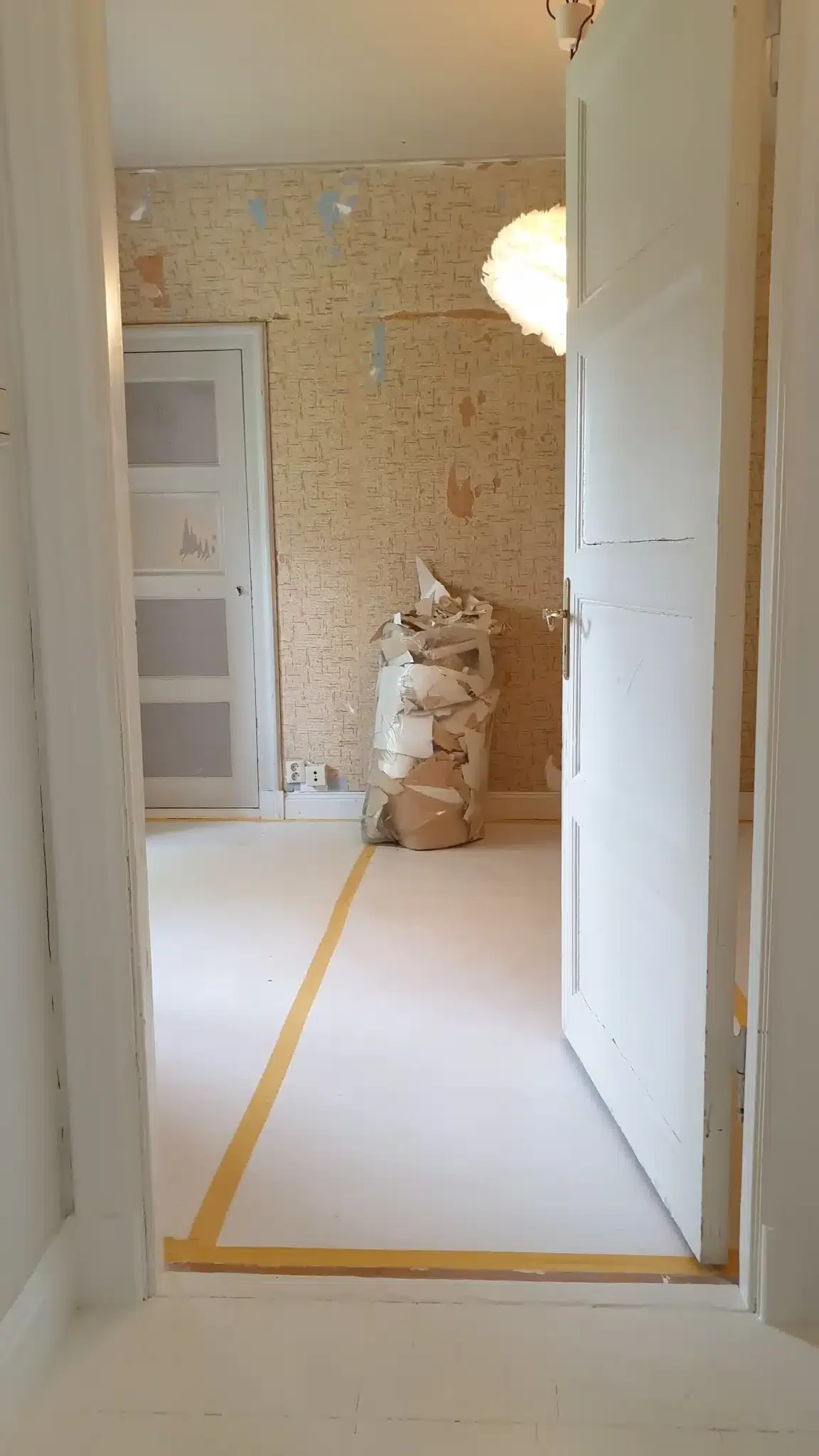 pågående lägenhetsrenovering